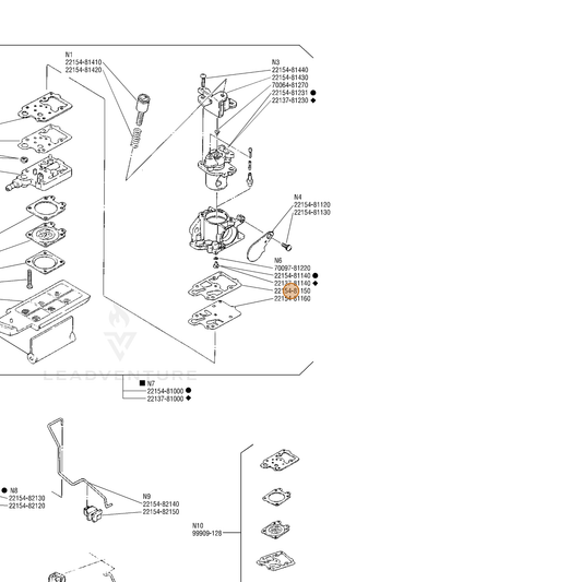 ECHO part 12312535630 — IPL diagram snippet (6x zoom, amber highlight)