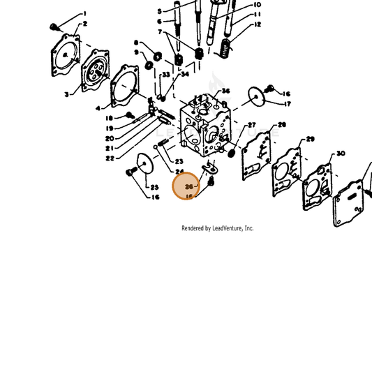 ECHO part 12312710631 — IPL diagram snippet (6x zoom, amber highlight)