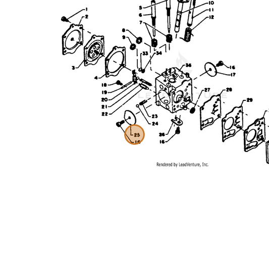 ECHO part 12313210630 — IPL diagram snippet (6x zoom, amber highlight)