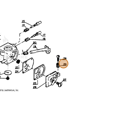 ECHO part 12313303930 — IPL diagram snippet (6x zoom, amber highlight)
