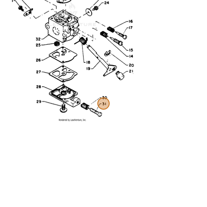 ECHO part 12313406320 — IPL diagram snippet (6x zoom, amber highlight)