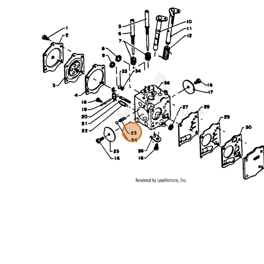 ECHO part 12313510631 — IPL diagram snippet (6x zoom, amber highlight)