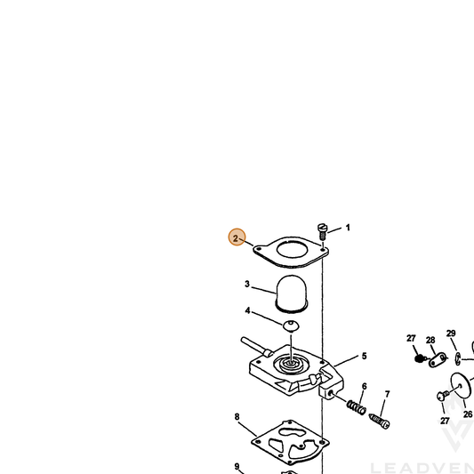 ECHO part 12314209560 — IPL diagram snippet (6x zoom, amber highlight)