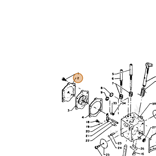 ECHO part 12314210630 — IPL diagram snippet (6x zoom, amber highlight)
