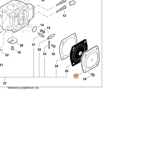 ECHO part 12314217330 — IPL diagram snippet (6x zoom, amber highlight)