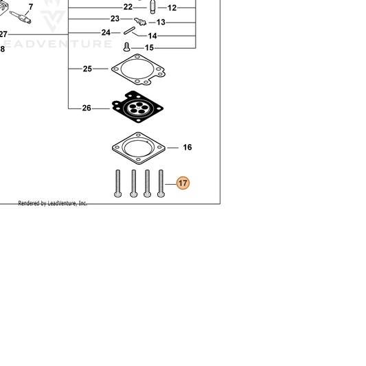 ECHO part 12314444330 — IPL diagram snippet (6x zoom, amber highlight)