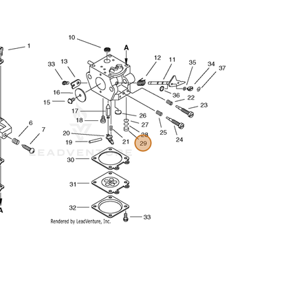 ECHO part 12314617330 — IPL diagram snippet (6x zoom, amber highlight)