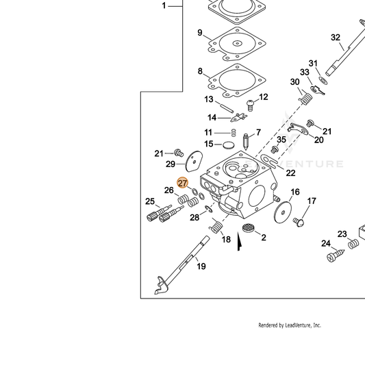 ECHO part 12314939130 — IPL diagram snippet (6x zoom, amber highlight)