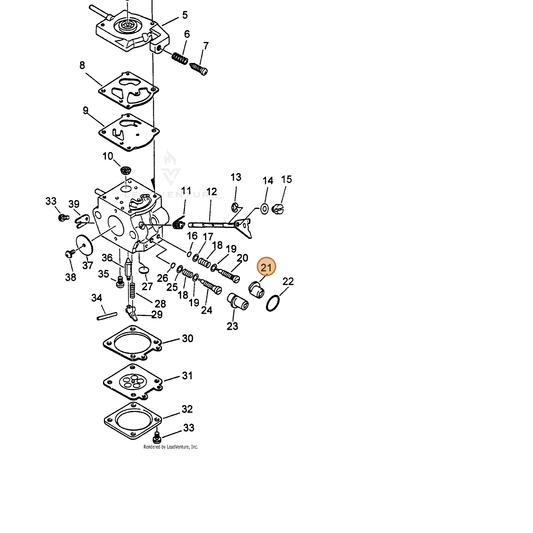 ECHO part 12315139430 — IPL diagram snippet (6x zoom, amber highlight)