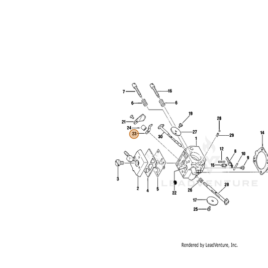 ECHO part 12315612330 — IPL diagram snippet (6x zoom, amber highlight)
