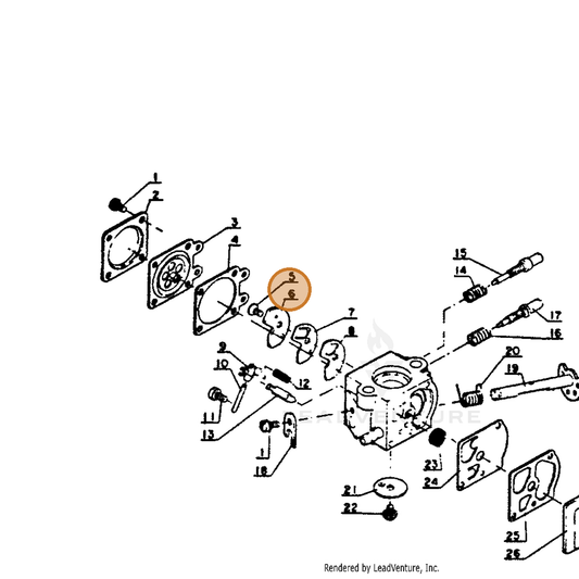 ECHO part 12316603930 — IPL diagram snippet (6x zoom, amber highlight)