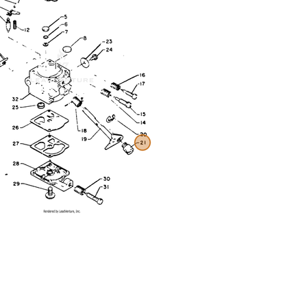 ECHO part 12317204320 — IPL diagram snippet (6x zoom, amber highlight)