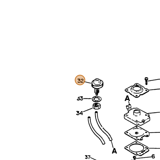 ECHO part 12318102960 — IPL diagram snippet (6x zoom, amber highlight)