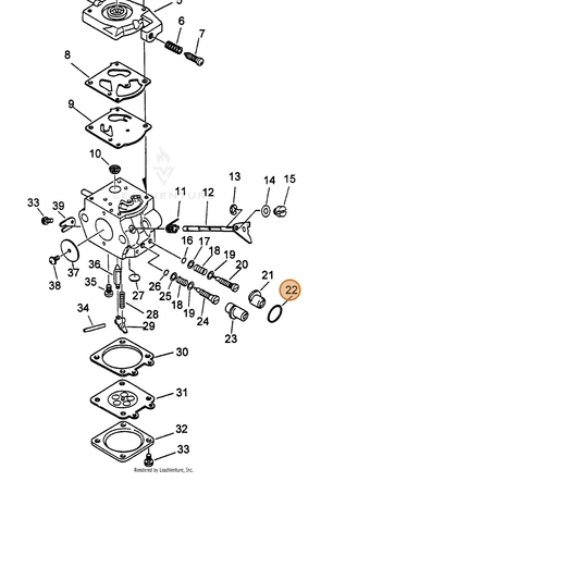 ECHO part 12318355730 — IPL diagram snippet (6x zoom, amber highlight)