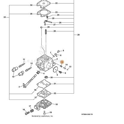ECHO part 12318609660 — IPL diagram snippet (6x zoom, amber highlight)