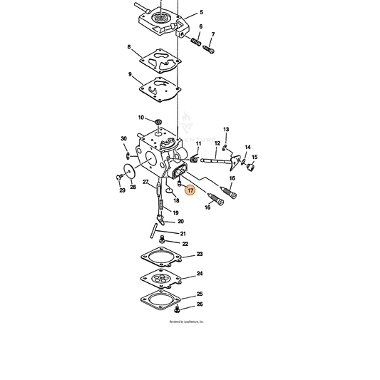 ECHO part 12318752130 — IPL diagram snippet (6x zoom, amber highlight)