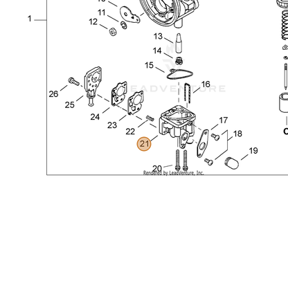 ECHO part 12412405910 — IPL diagram snippet (6x zoom, amber highlight)