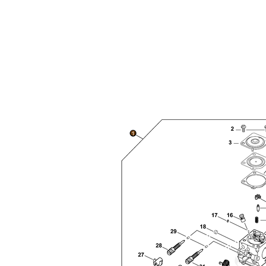 ECHO part 12520009926 — IPL diagram snippet (6x zoom, amber highlight)