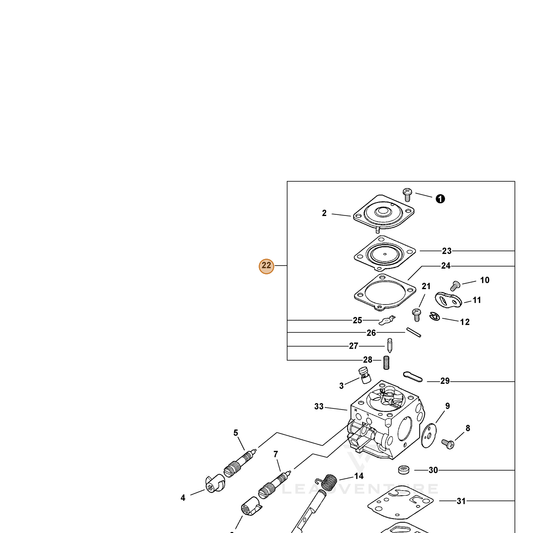 ECHO part 12530020560 — IPL diagram snippet (6x zoom, amber highlight)
