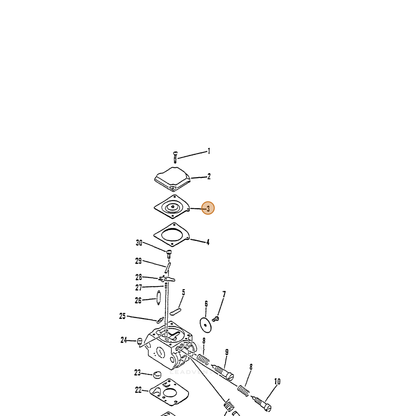ECHO part 12530051330 — IPL diagram snippet (6x zoom, amber highlight)