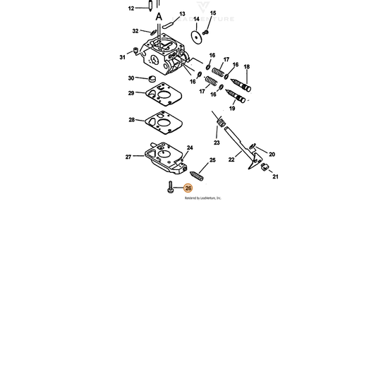 ECHO part 12531042030 — IPL diagram snippet (6x zoom, amber highlight)