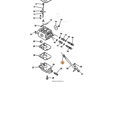 ECHO part 12531342030 — IPL diagram snippet (6x zoom, amber highlight)
