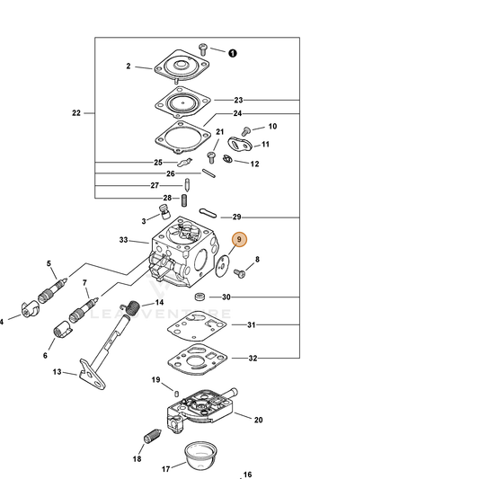 ECHO part 12531620560 — IPL diagram snippet (6x zoom, amber highlight)