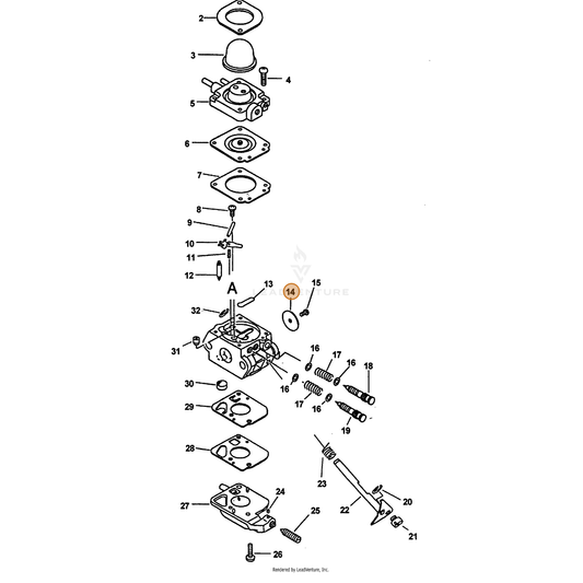 ECHO part 12531642030 — IPL diagram snippet (6x zoom, amber highlight)