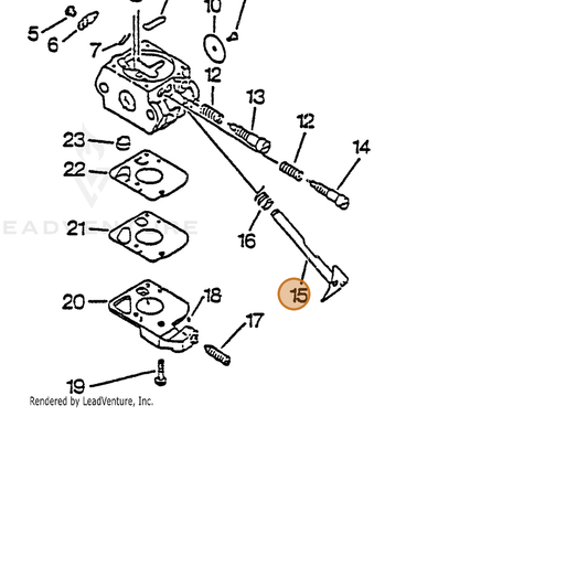 ECHO part 12531705060 — IPL diagram snippet (6x zoom, amber highlight)