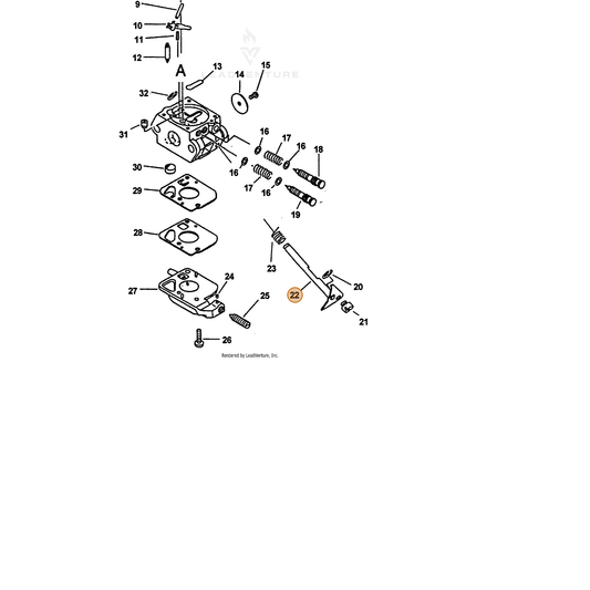 ECHO part 12531711820 — IPL diagram snippet (6x zoom, amber highlight)