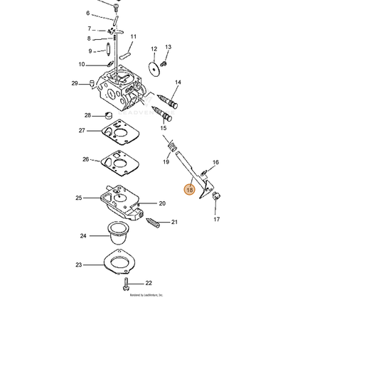 ECHO part 12531713310 — IPL diagram snippet (6x zoom, amber highlight)