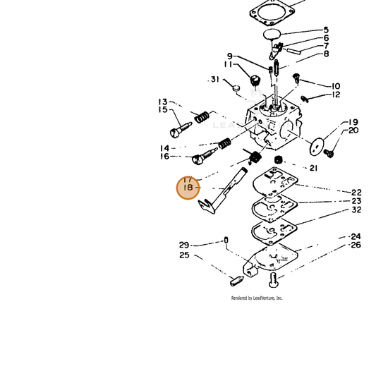 ECHO part 12531715130 — IPL diagram snippet (6x zoom, amber highlight)