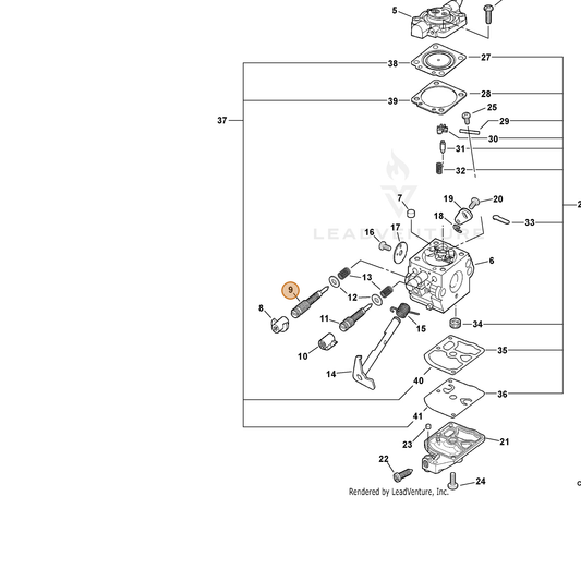 ECHO part 12531808560 — IPL diagram snippet (6x zoom, amber highlight)