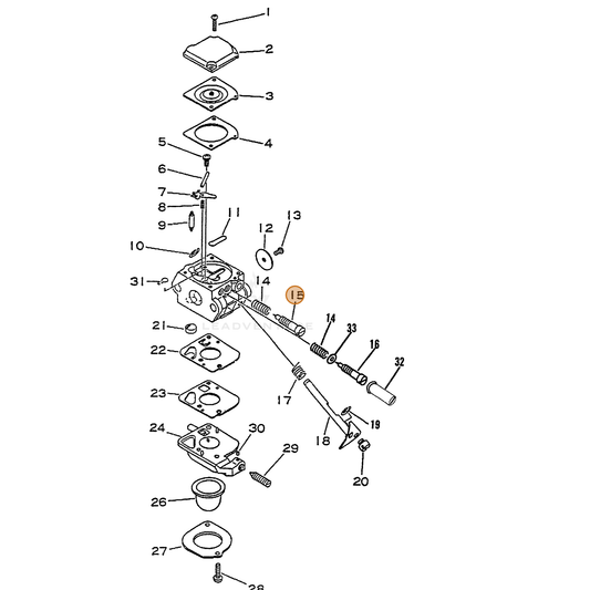 ECHO part 12531808960 — IPL diagram snippet (6x zoom, amber highlight)