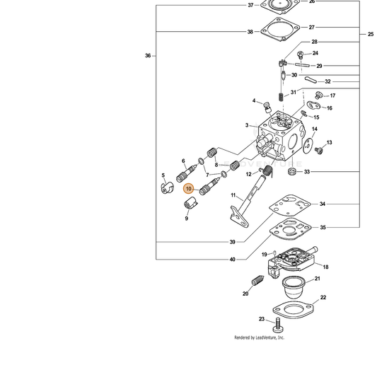 ECHO part 12531809560 — IPL diagram snippet (6x zoom, amber highlight)