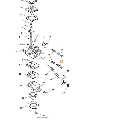 ECHO part 12531851030 — IPL diagram snippet (6x zoom, amber highlight)