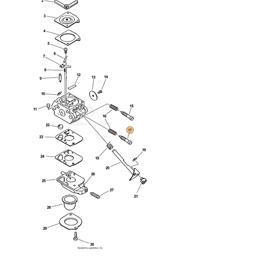 ECHO part 12531851030 — IPL diagram snippet (6x zoom, amber highlight)