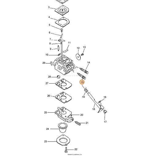 ECHO part 12532013310 — IPL diagram snippet (6x zoom, amber highlight)