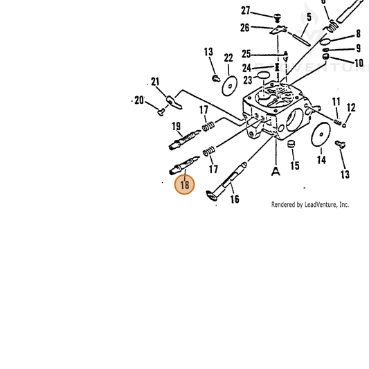 ECHO part 12532033330 — IPL diagram snippet (6x zoom, amber highlight)