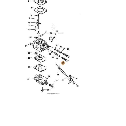 ECHO part 12532042030 — IPL diagram snippet (6x zoom, amber highlight)