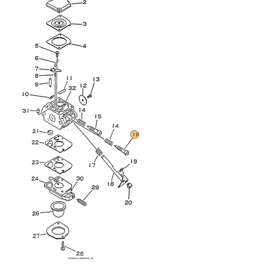 ECHO part 12532047630 — IPL diagram snippet (6x zoom, amber highlight)