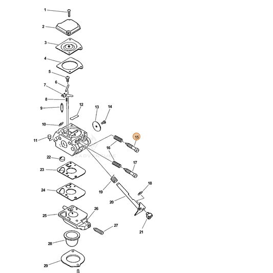 ECHO part 12532051230 — IPL diagram snippet (6x zoom, amber highlight)