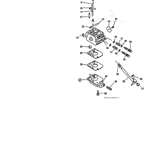 ECHO part 12532442030 — IPL diagram snippet (6x zoom, amber highlight)