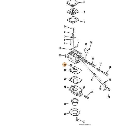 ECHO part 12532642030 — IPL diagram snippet (6x zoom, amber highlight)