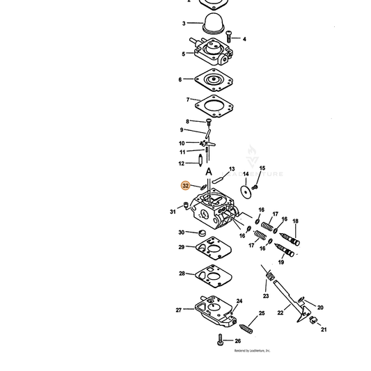 ECHO part 12532715130 — IPL diagram snippet (6x zoom, amber highlight)