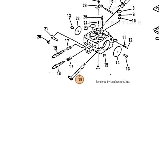 ECHO part 12533133330 — IPL diagram snippet (6x zoom, amber highlight)