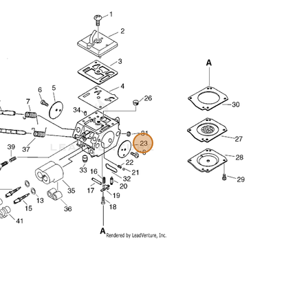 ECHO part 12533233330 — IPL diagram snippet (6x zoom, amber highlight)