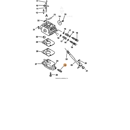ECHO part 12533413930 — IPL diagram snippet (6x zoom, amber highlight)