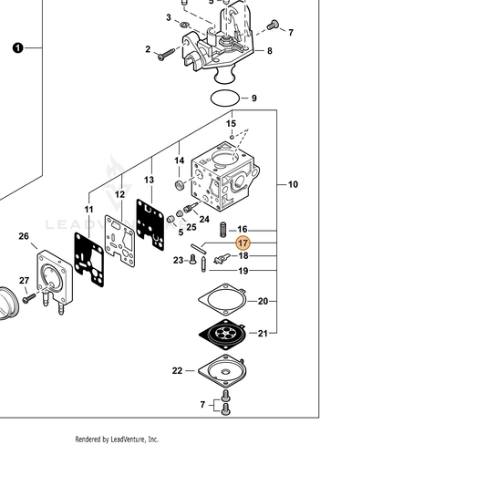 ECHO part 12533813930 — IPL diagram snippet (6x zoom, amber highlight)