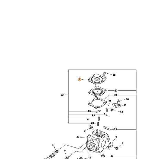 ECHO part 12534207360 — IPL diagram snippet (6x zoom, amber highlight)